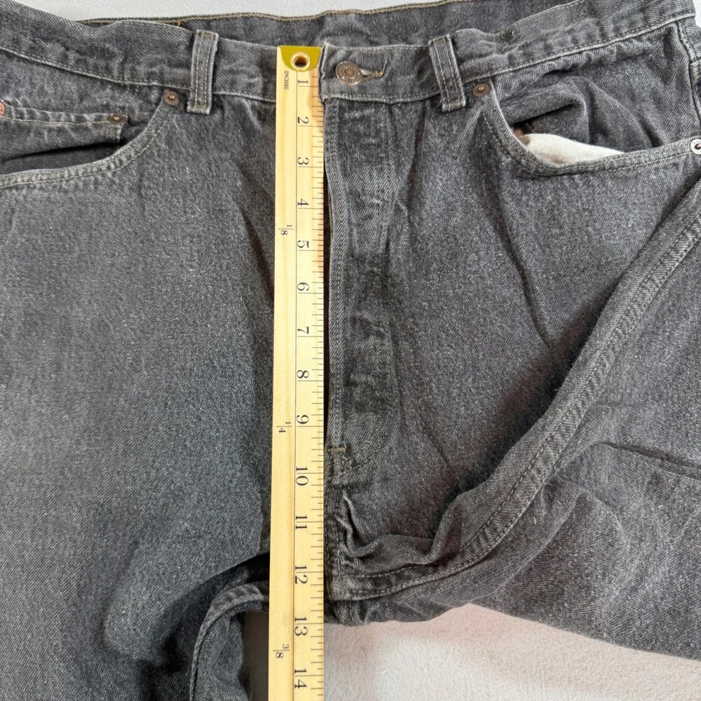 Levis 501 Mens 38x32 Faded Black Straight Leg Button Fly Jeans Made in USA